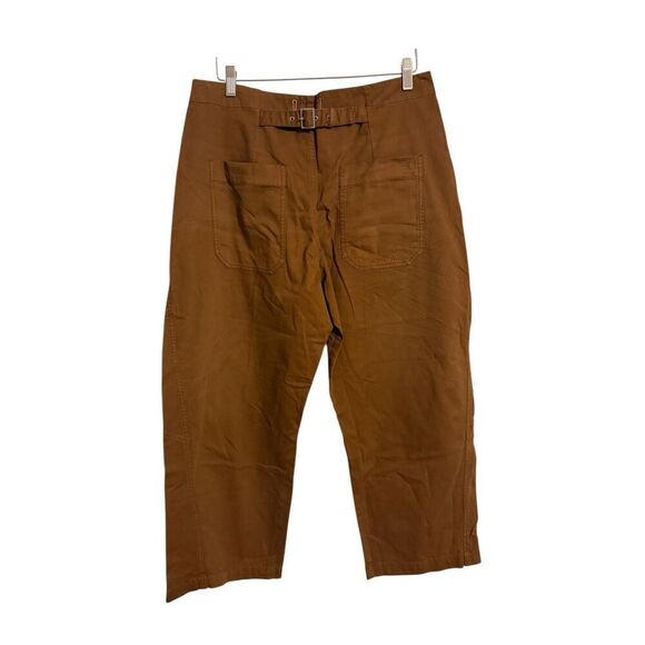 Brand New Anthropologie Pilcro The Arin Mid Rise Button Front Barrel Pants 31 - Picture 5 of 13